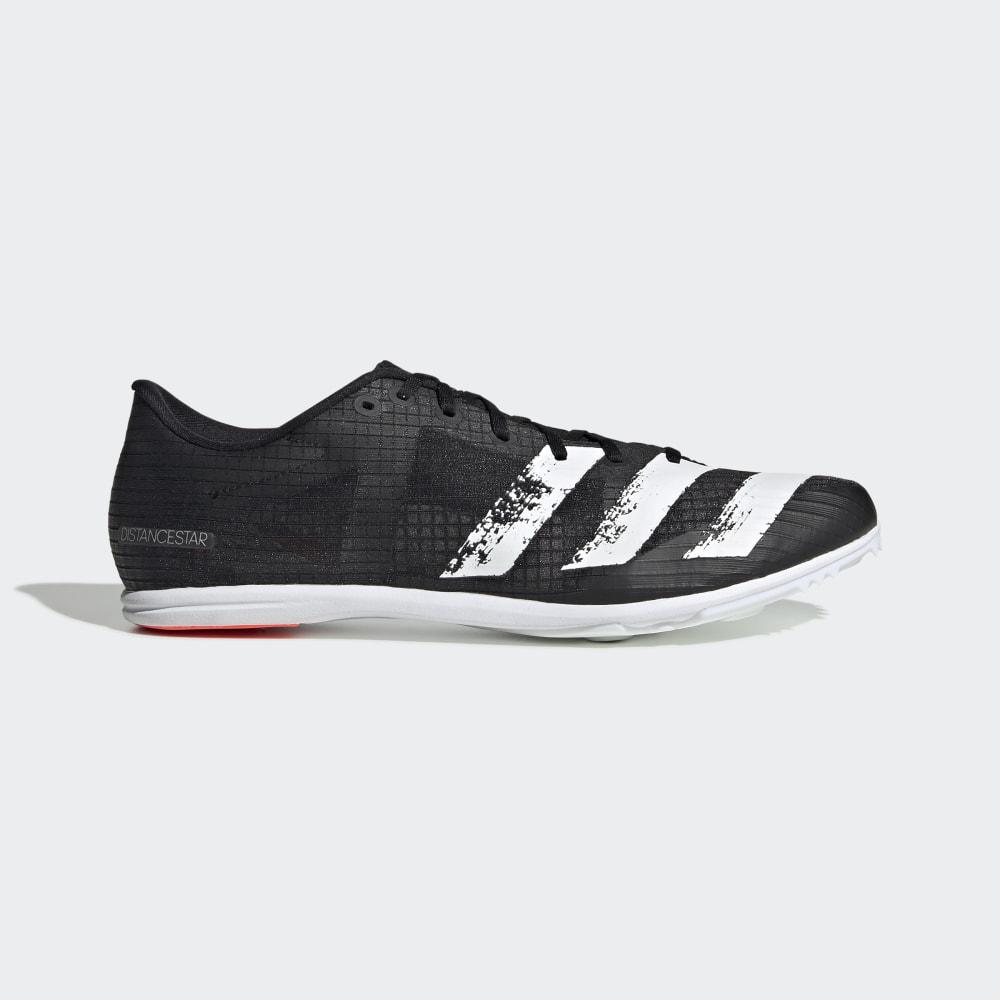 Adidasi Alergare Adidas Distancestar Barbati Romania - Negrii/Albi/Corai EG1201